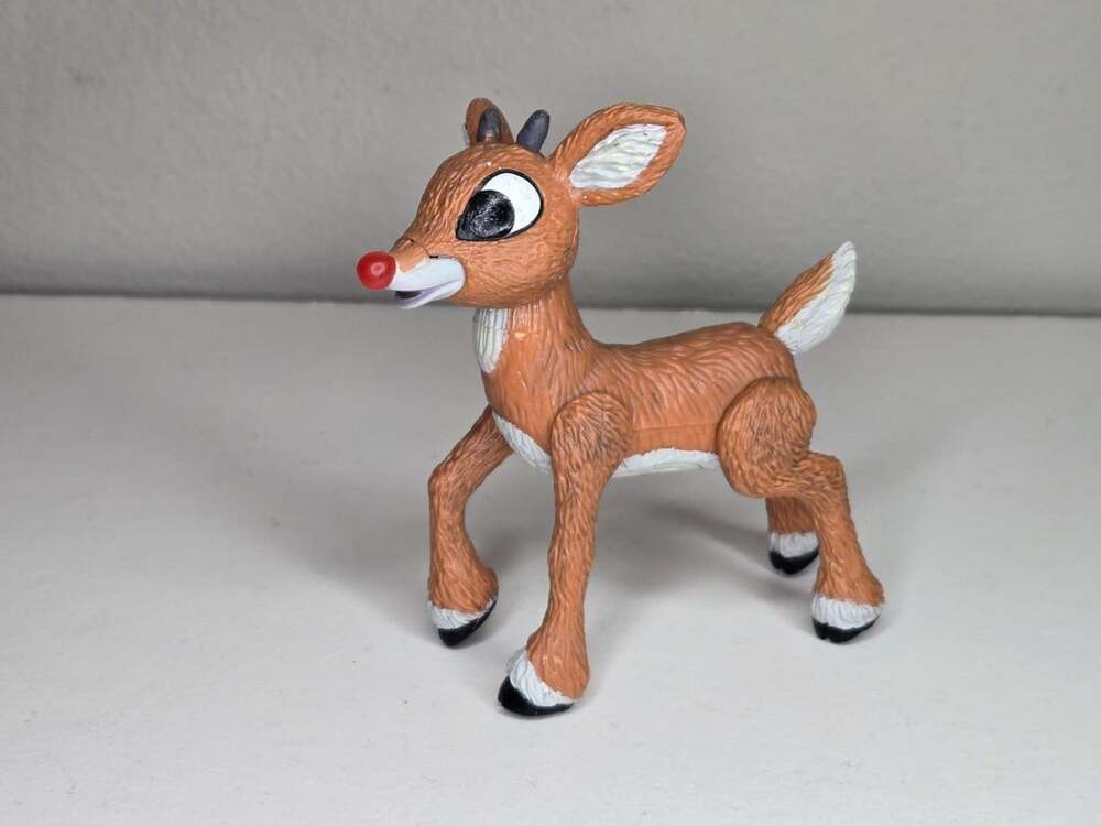 Playing Mantis Rudolph The Red-Nosed Reindeer Poseable Figure - Nose Lights Up!!